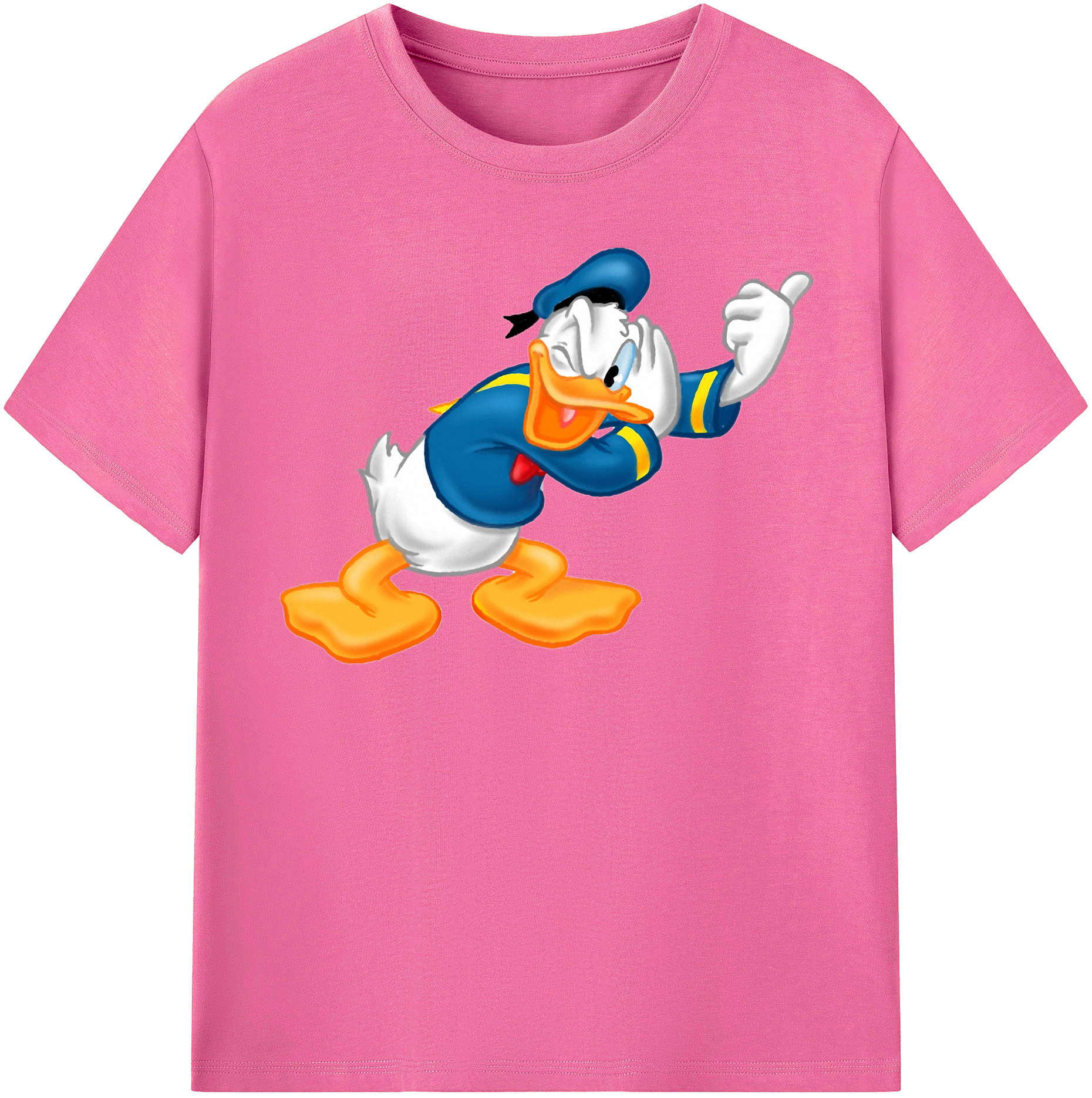 （画像用） ミッキーマウス Mickey Mouse レディースカジュアルプリントTシャツ（綿100％）
